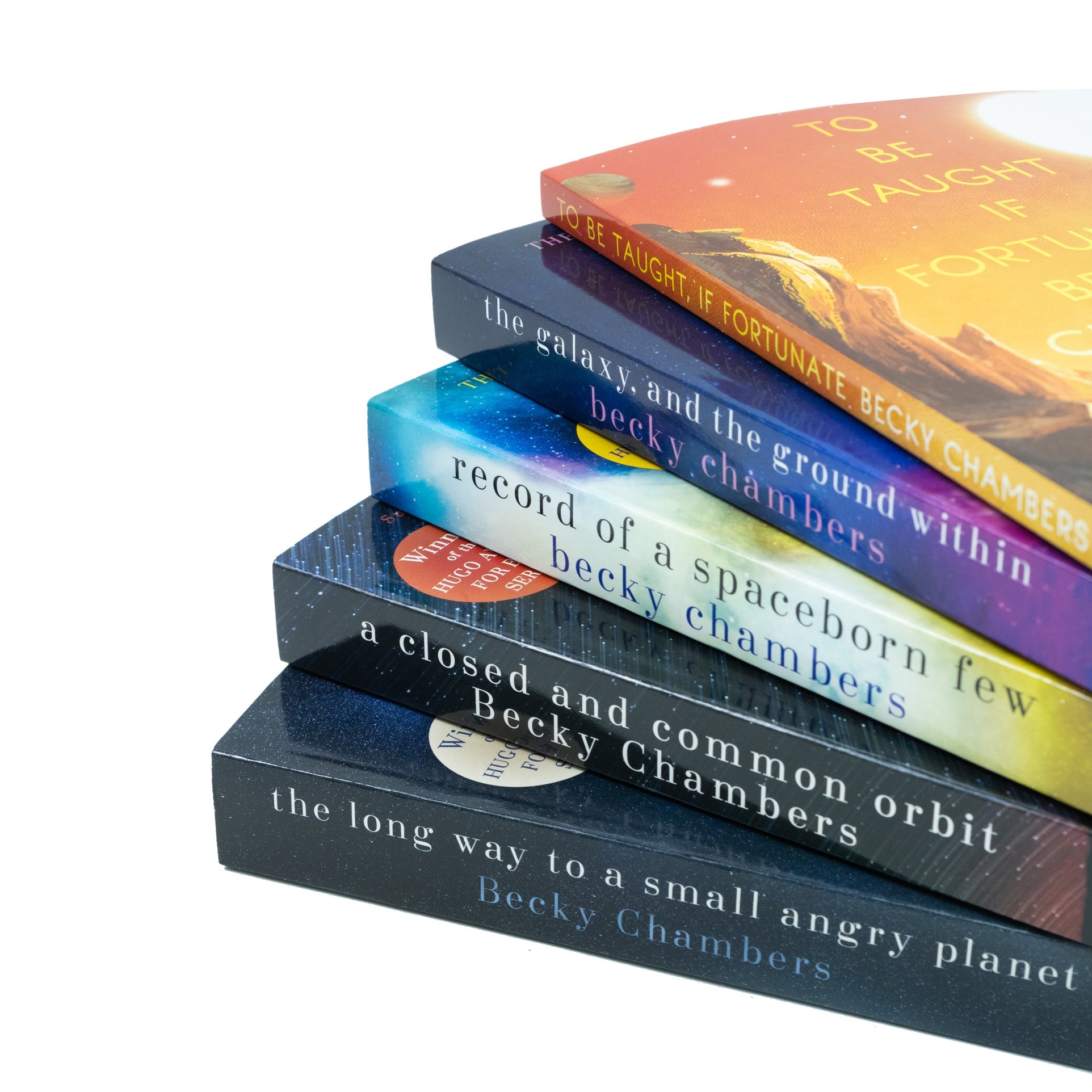 Wayfarers Series Collection 5 Books Set By Becky Chambers  (The Galaxy And The Ground Within, The Long Way to a Small, Angry Planet, A Closed and Common Orbit, Record of a Spaceborn Few & To Be Taught)