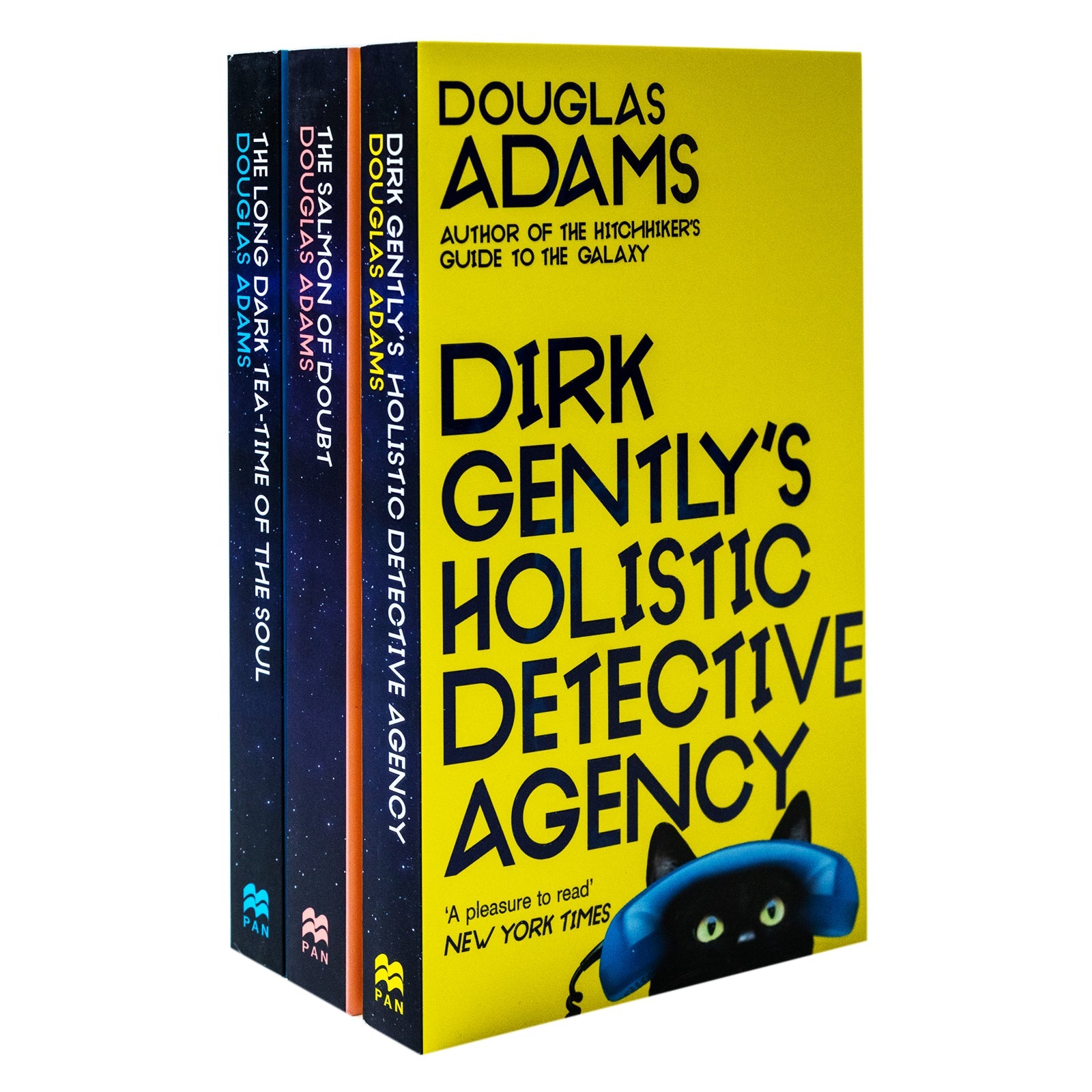 Dirk Gently Series 3 Books Collection Set (Dirk Gently's Holistic Detective Agency, The Long Dark Tea-Time of the Soul, The Salmon of Doubt)