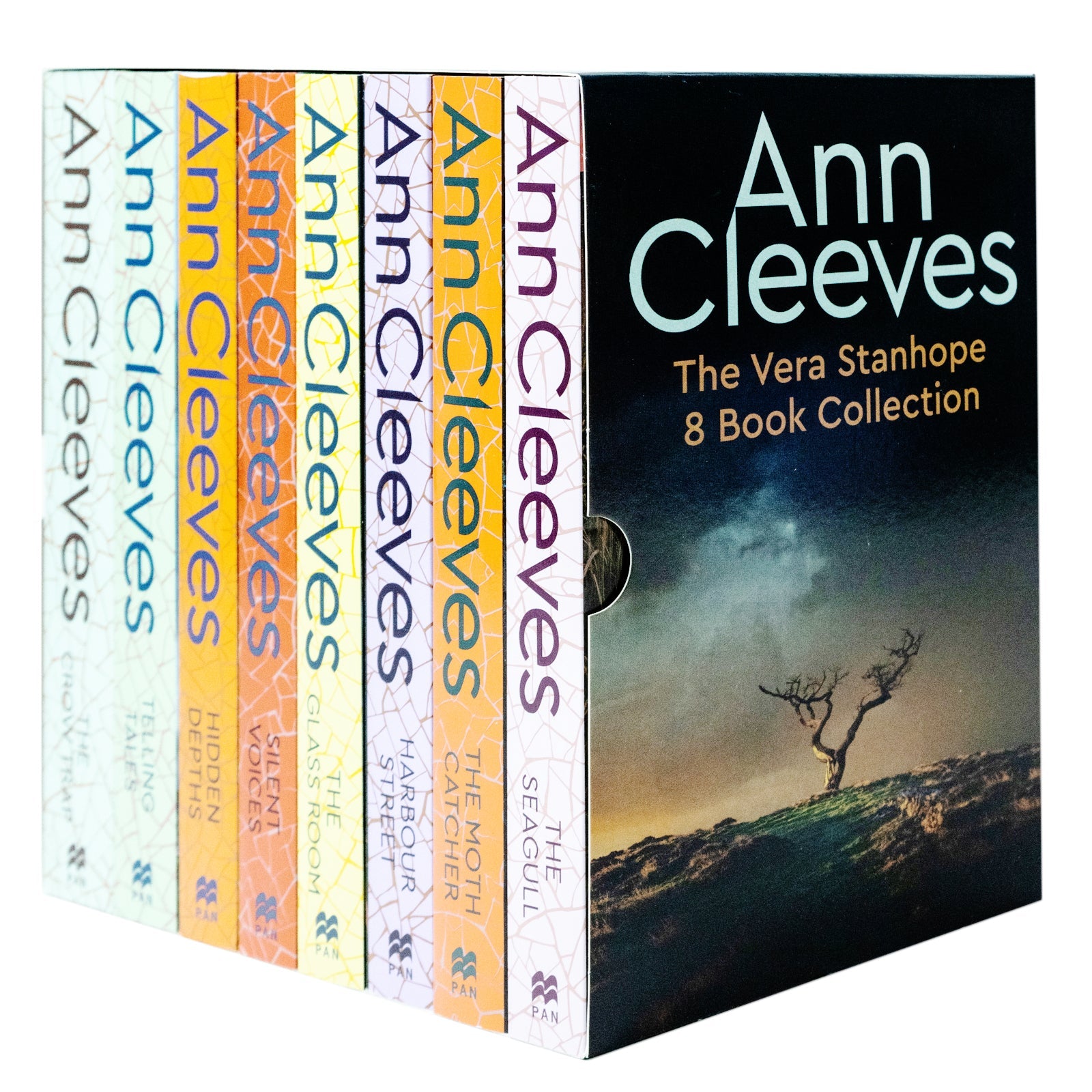 Ann Cleeves Vera Stanhope 8 Books Series Collection Set (The Seagull, Glass Room) - Mystery Crime Novels by Bestselling Author, British Fiction