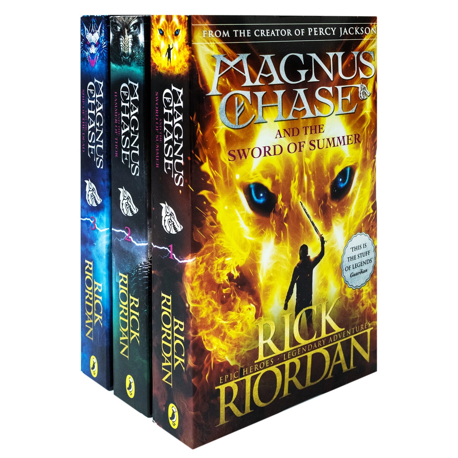 Magnus Chase and the Gods of Asgard Series Collection 3 Books Set By Rick Riordan