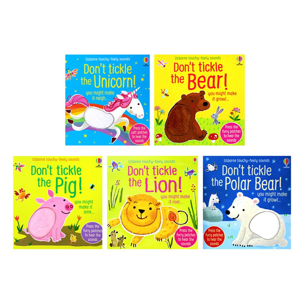 Don't Tickle The Animal Series Touchy-Feely Sound Books 5 Book Set By Sam Taplin