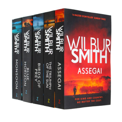 Photo of The Courtney Series 5 Book Set by Wilbur Smith on a White Background