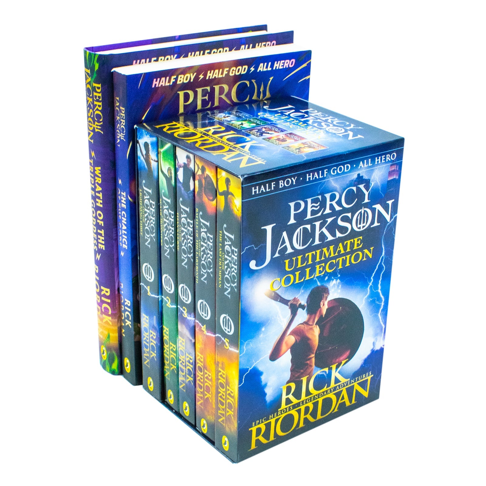 Percy Jackson and the Olympians Series 7 Books Collection Set By Rick Riordan