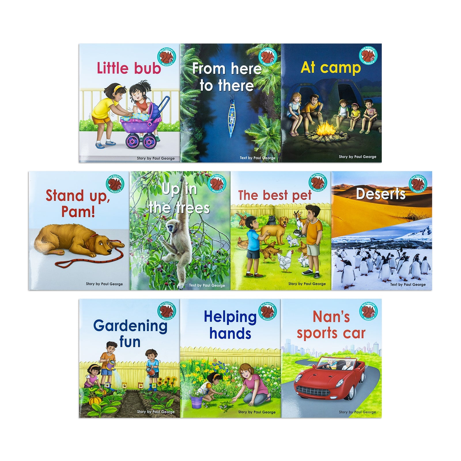 Red Squirrel Phonics Level 5- Set 2C Collection 10 Books Set