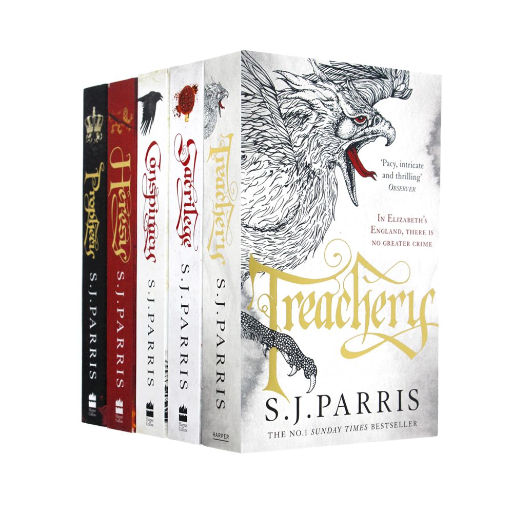 S.J. Parris 5 Books Set Collection Giordano Bruno Series Pack Inc Prophecy