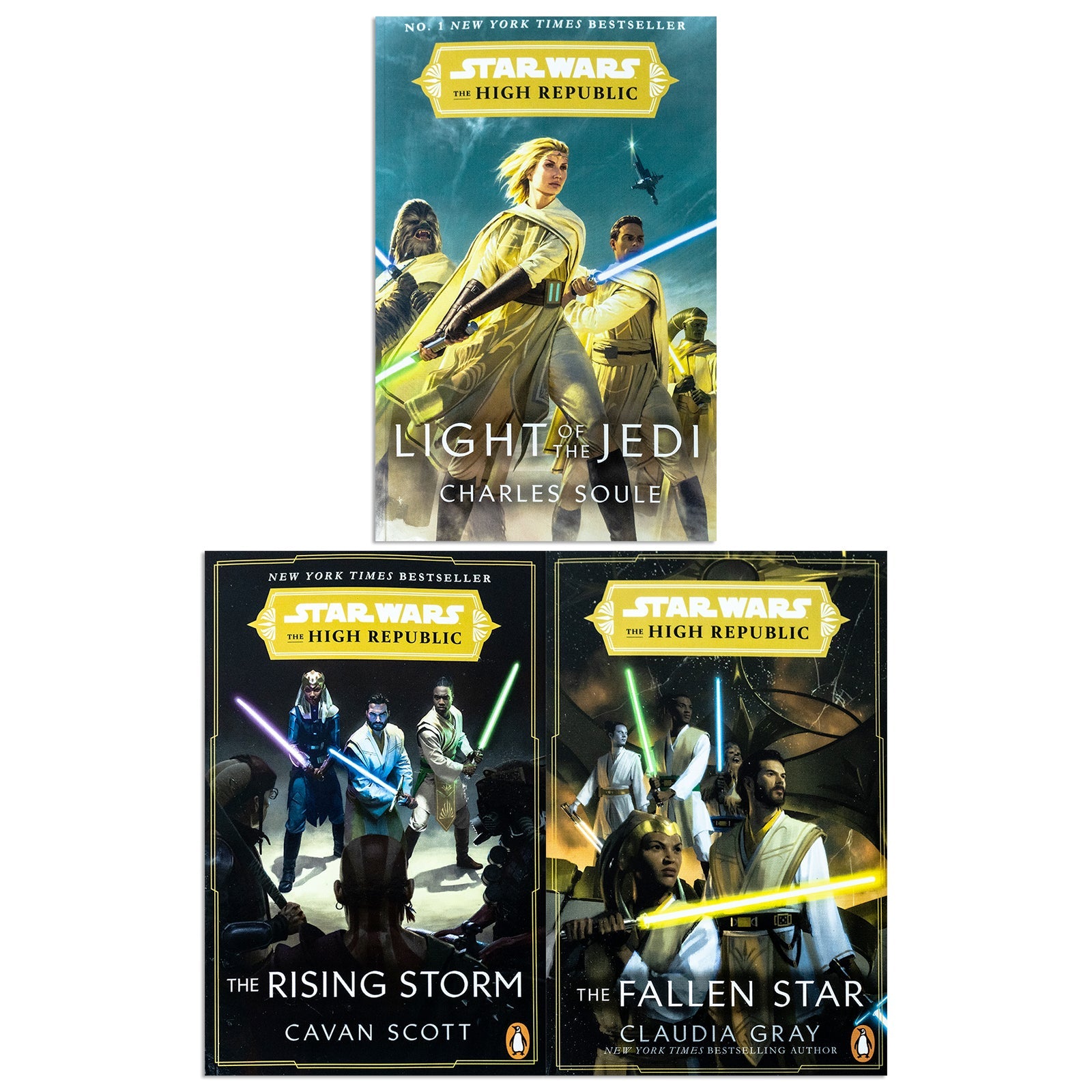 Star Wars: The High Republic Series 3 Books Collection Set (Books 1-3) (Light of the Jedi, The Rising Storm & The Fallen Star)