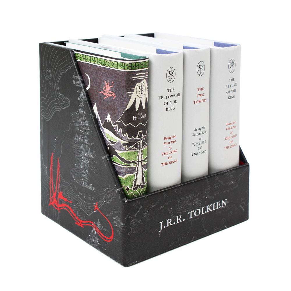 Photo of The Middle Earth Treasury Collection 4 Books Box Set by J.R.R. Tolkien on a White Background