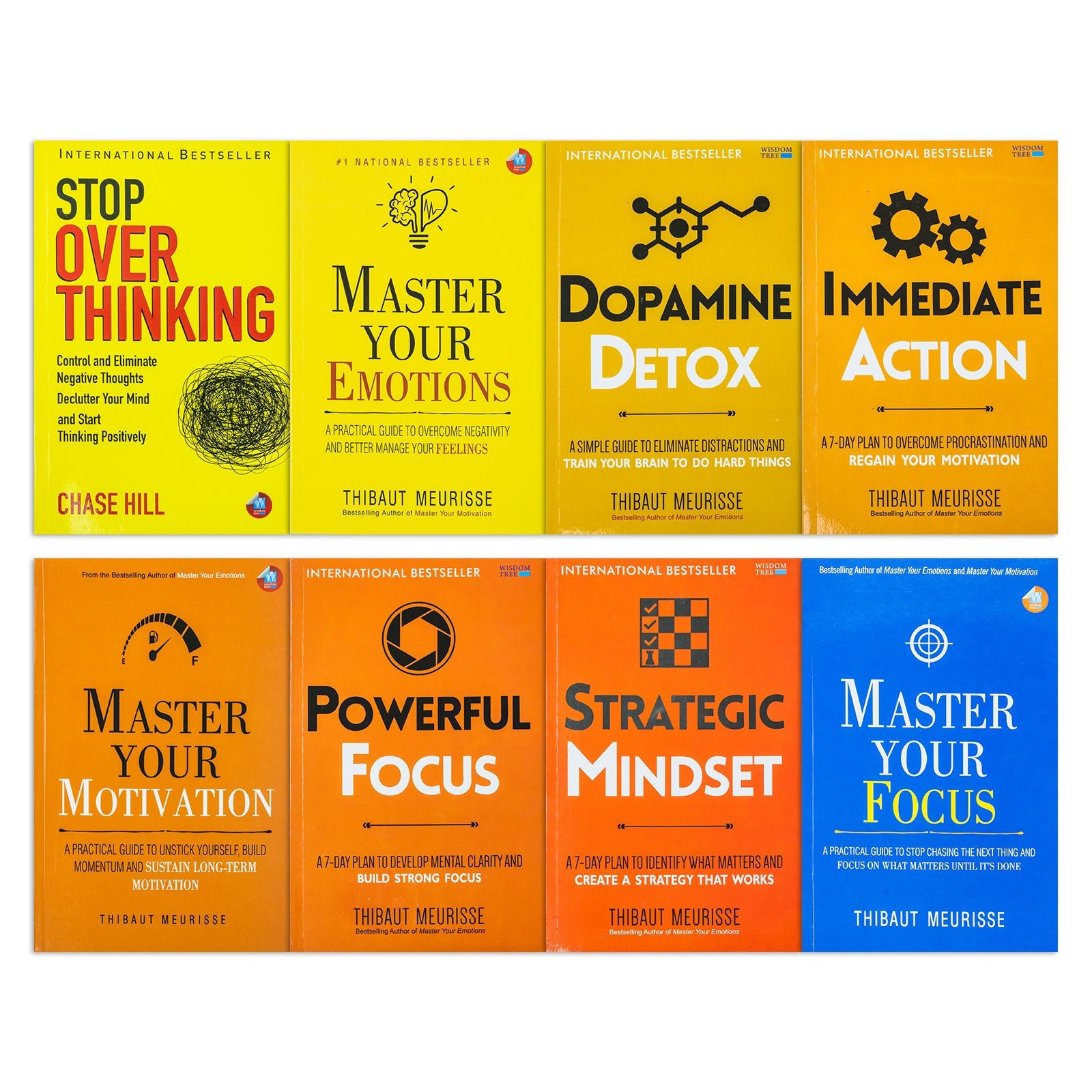 Productivity & Mastery Series By Thibaut Meurisse & Chase Hill 8 Books Collection Set