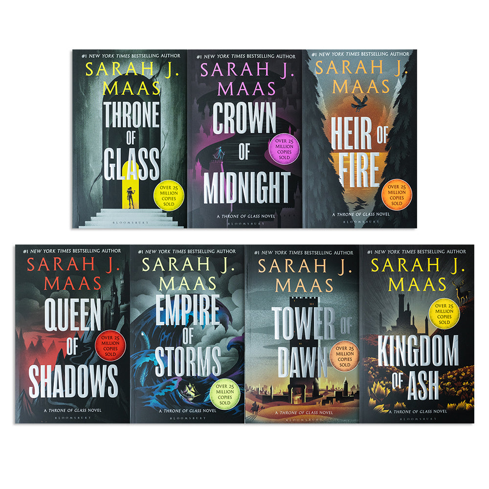 Throne Of Glass Series Sarah J Maas 7 Books Collection Set Inc Tower Of Dawn