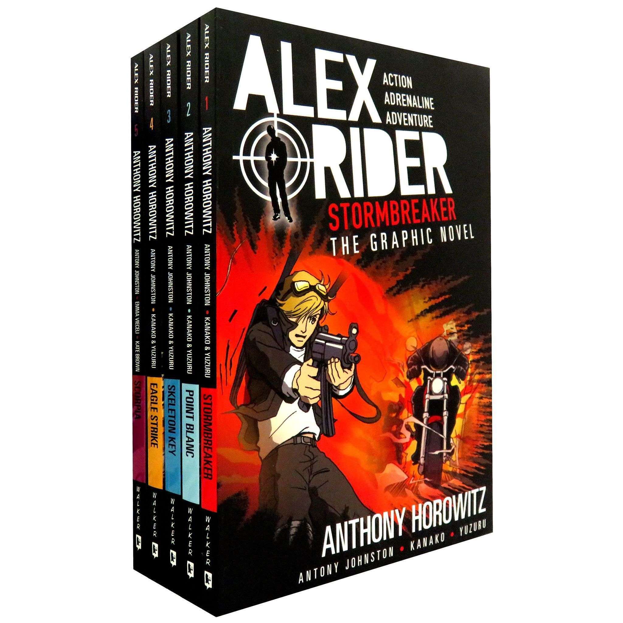 Alex Rider Collection 5-Book Set | Graphic Novels Full of Action, Adventure & Thrills for Kids & Young Adults| Illustrated Stories & Exciting Missions