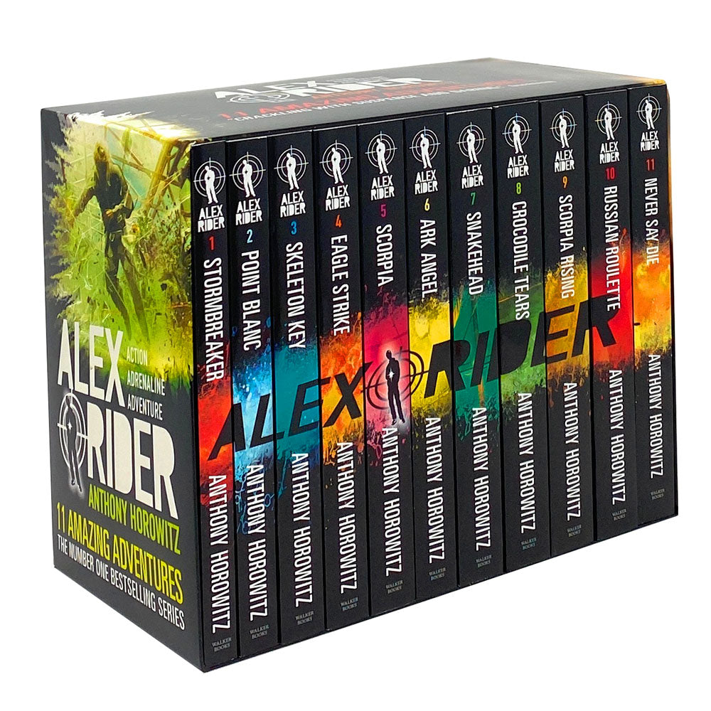 Alex Rider 11 Books Box Set Complete Collection by Anthony Horowitz – Action, Adventure, Mystery, Suspense & Thrills for Young Readers & Kids