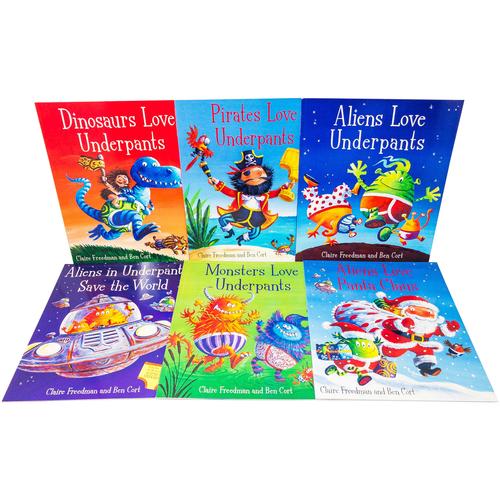 Aliens Love Underpants Collection 6 Children Picture Books Set Pirates Dinosaurs Monsters By Claire Freedman