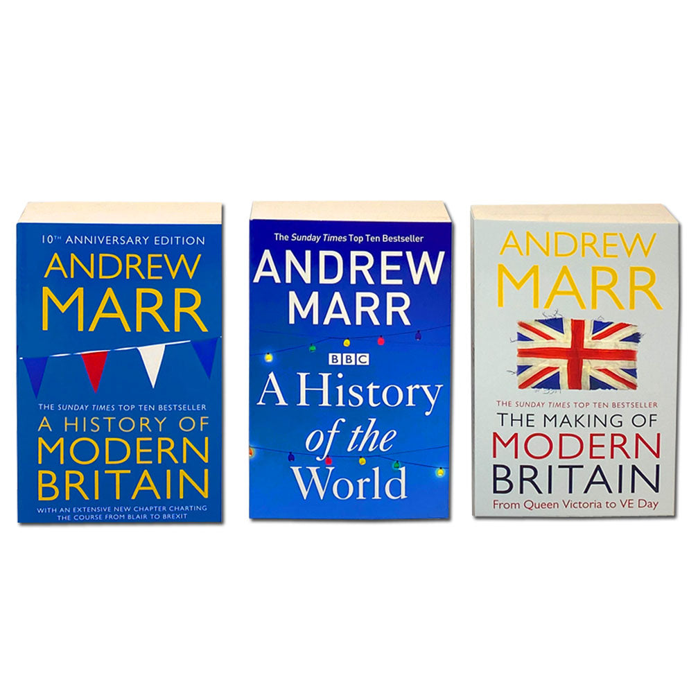 Andrew Marr Collection 3 Books Set (A History of Modern Britain,The Making of Modern Britain,A History of the World)