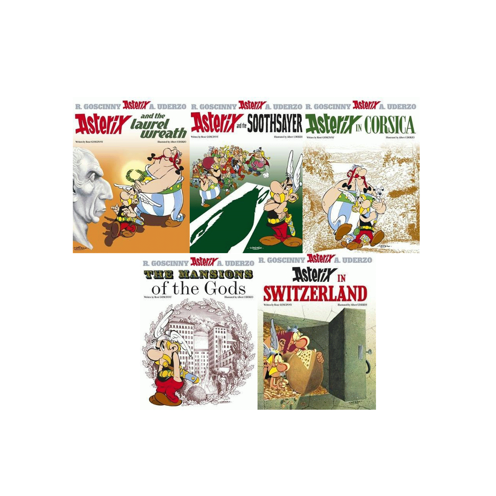 Asterix In Corsica Series 4 Collection 5 Books Set (16-20) Asterix In Switzerland