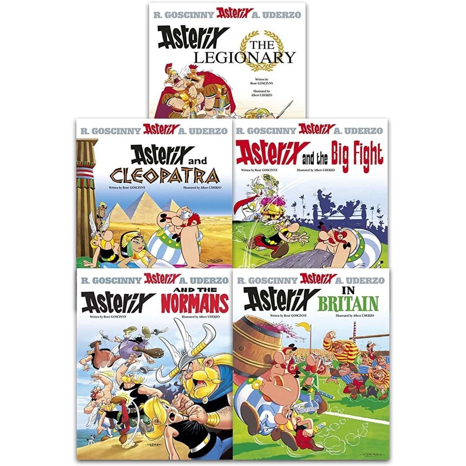 Asterix the Legionary Series 2 – 5 Book Collection Set (6-10) | Asterix in Britain & More | Kids' Adventure Comics, Illustrated Books by Rene Goscinny