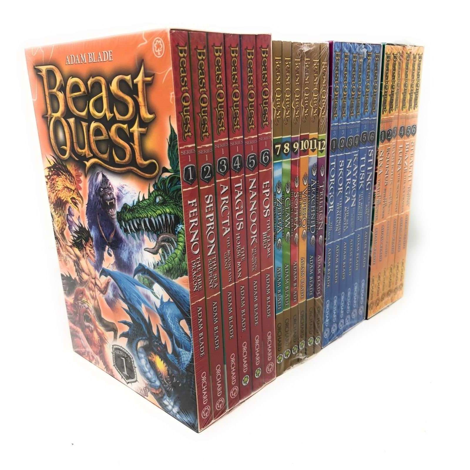 Beast Quest Series 1, 2, 3 and 4 Collection Adam Blade 24 Books Set