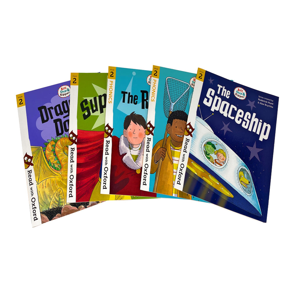 Biff, Chip and Kipper Stage 2 Read with Oxford – 16-Book Collection Set | Early Readers, Literacy, Fun Learning & Educational Kids' Storybooks