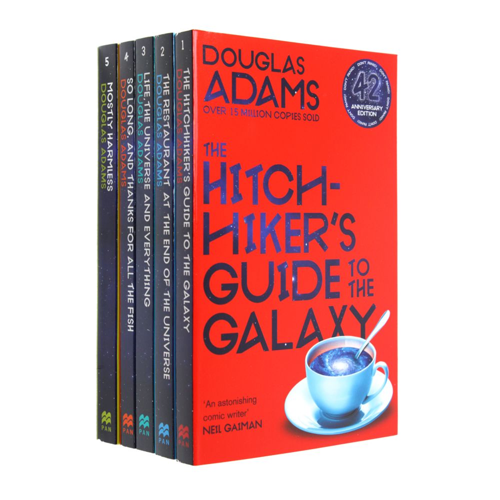 The Complete Hitchhiker's Guide to the Galaxy Box set 5 Paperback Books for Ages 12+ by Douglas Adams  Humorous Fantasy Adventure Classic Saga Trilogy