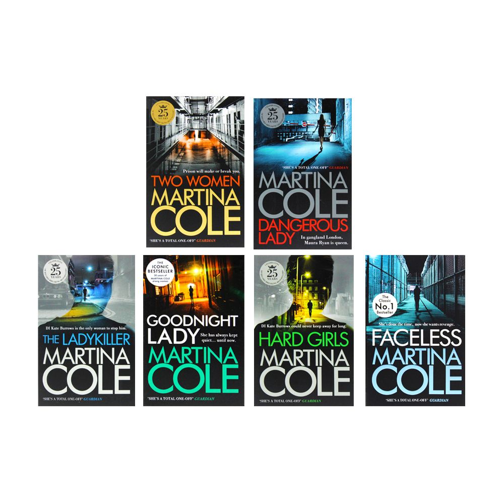 Martina Cole 6 book Set Collection ( Two women, Dangerous Lady, The Ladykiller, Goodnight Lady, Hard Girls, Faceless)