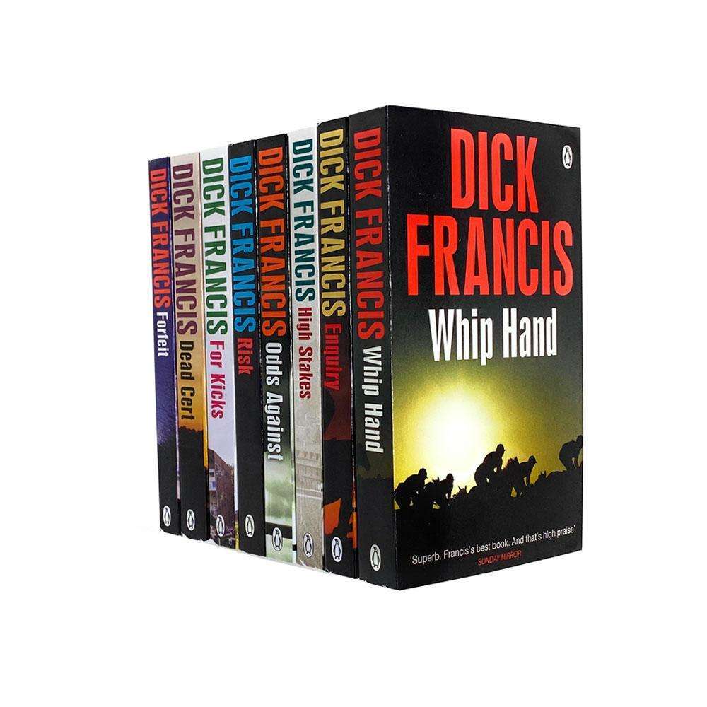 Dick Francis Collection 8 Books Set (Odds Against, For Kicks, Whip Hand, Risk, Dead Cert, High Stakes, Enquiry, Forfeit)