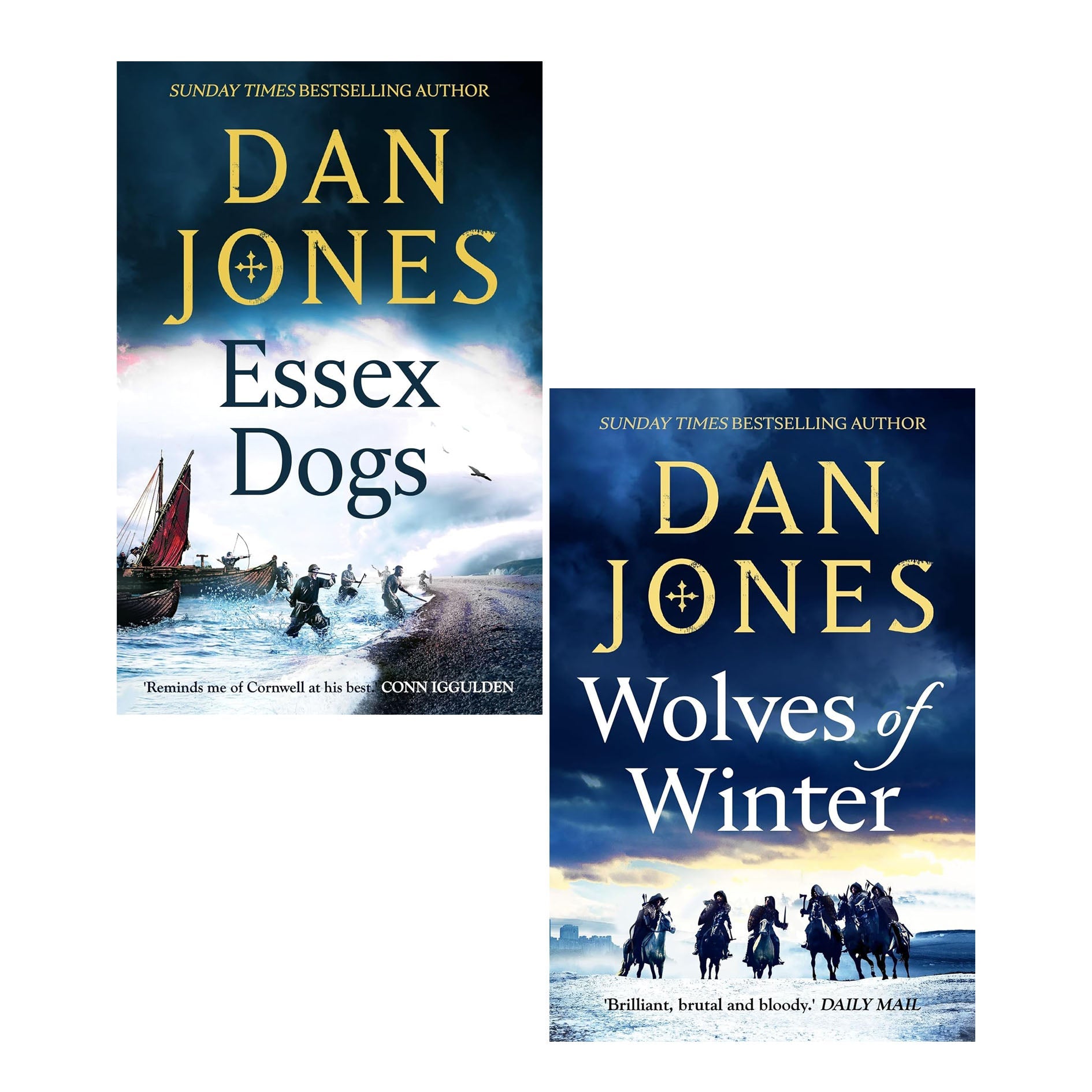 Essex Dogs Series Collection 2 Book Set By Dan Jones (Wolves of Winter, Essex Dogs)