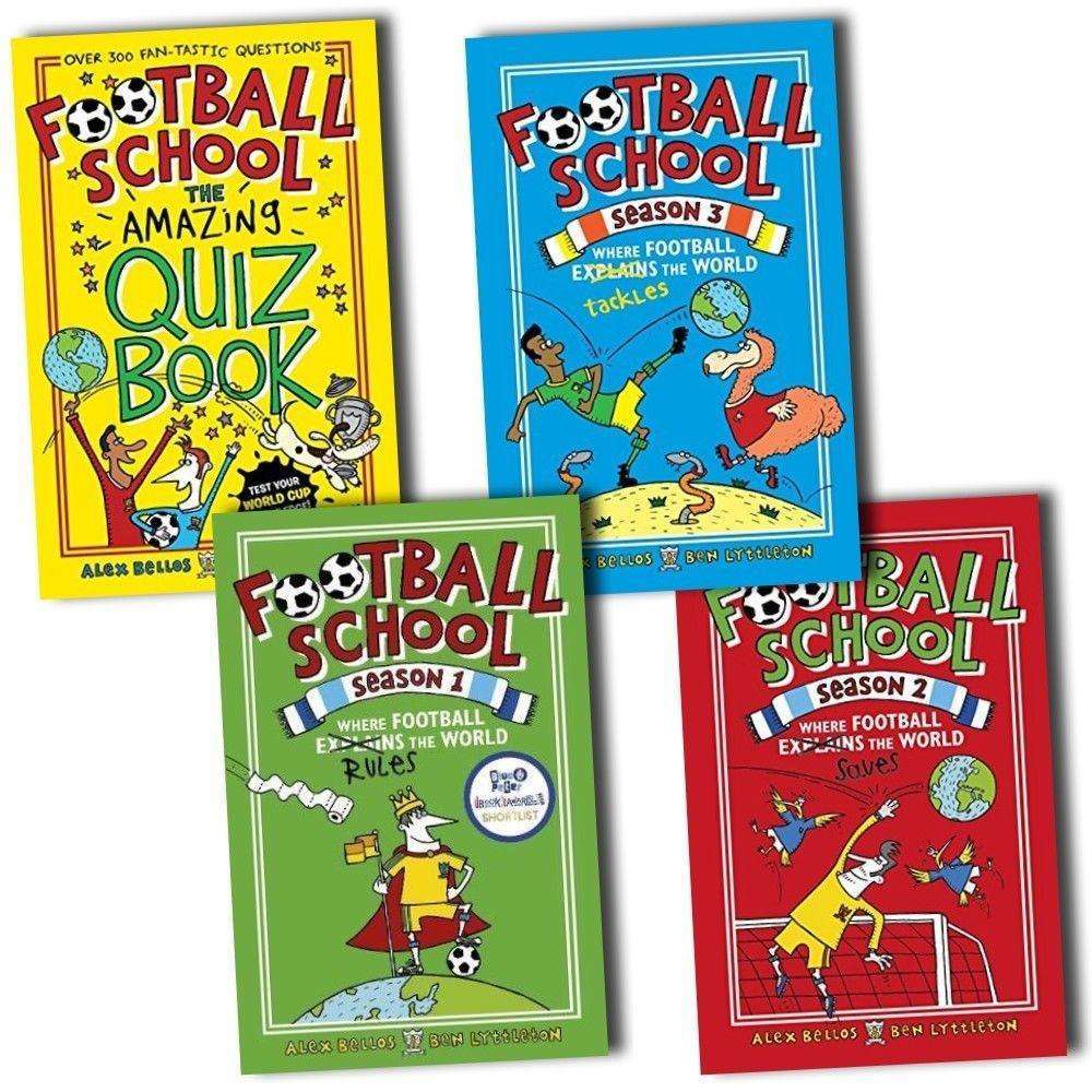 Football School Season Series Collection 4 Books Set Pack Inc Quiz Book