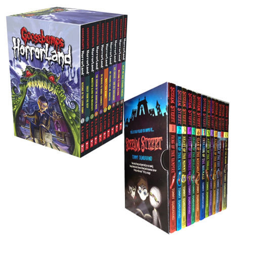 Goosebumps HorrorLand Series & Scream Street 23 Books Collection Box Gift Set