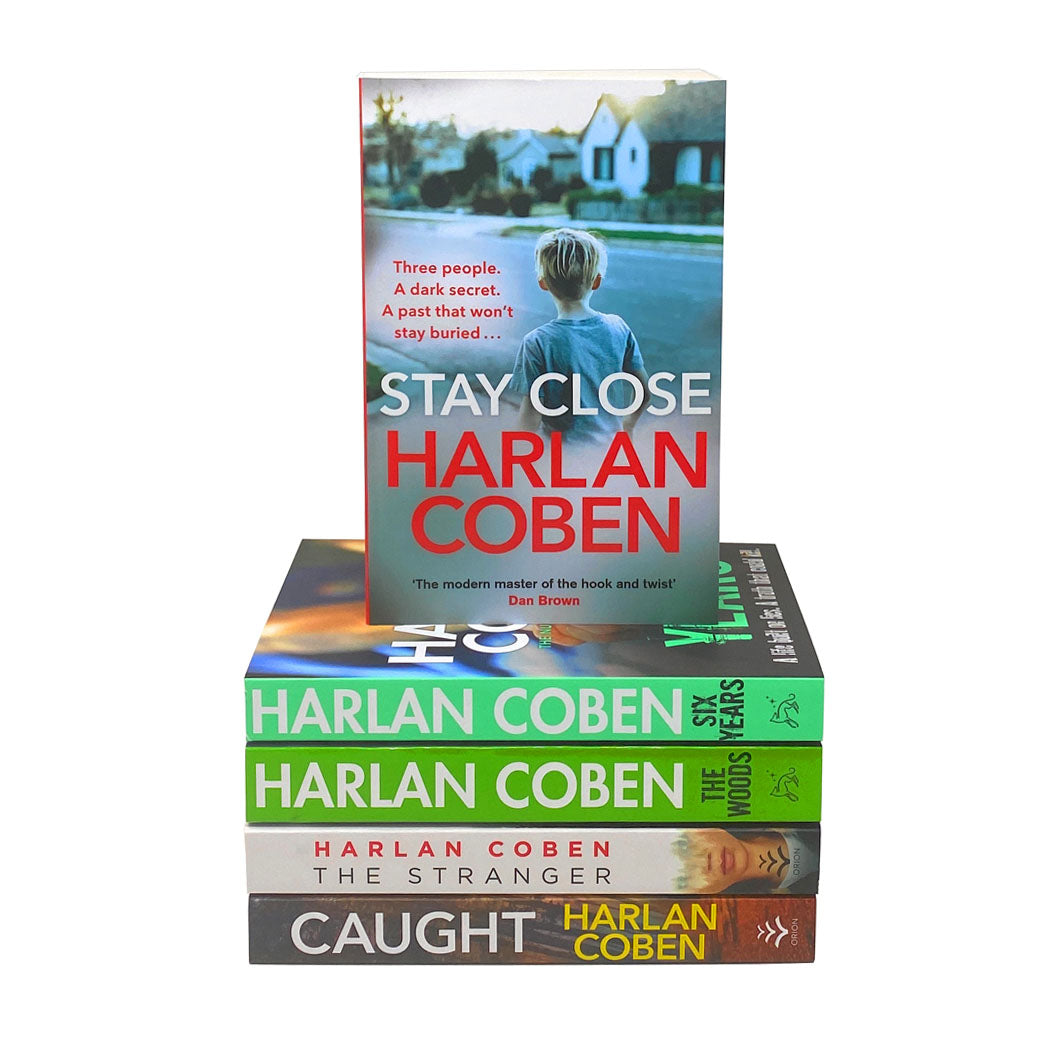 Harlan Coben 5 Books Collection Set Caught, Stranger, Stay Close, Six Years