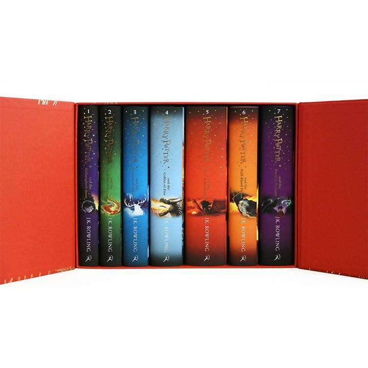 Harry Potter 7 Book Set: J.K. Rowling's Complete Red Hardback Fantasy Series – Magic, Adventure, Wizards, Witches, Hogwarts for Kids & Young Adults