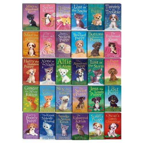 Holly Webb Animal Stories 30 Book Set Collection Puppy and Kitten Rescue Series