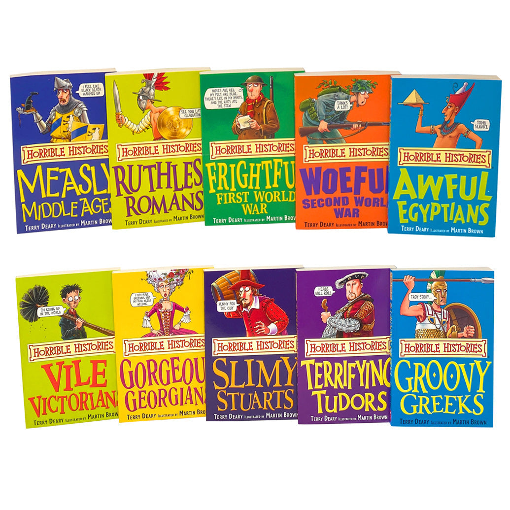 Horrible Histories Beastly Book Set 10 Books