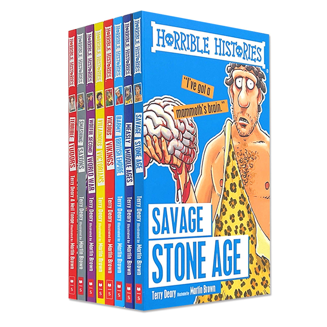 Horrible Histories Series 1 Collection 8 Books Set By Terry Deary