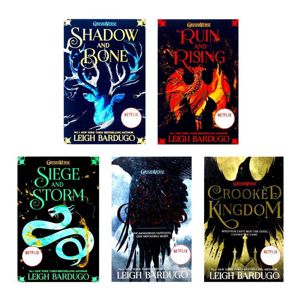 Leigh Bardugo 5 Books Set Collection, Shadow And Bone Trilogy, Grishaverse Series