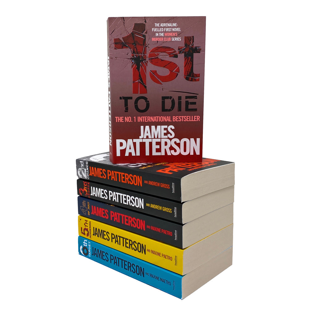 Women's Murder Club 6 paperback Book Collection by James Patterson (Books 1-6)| Gripping Murder Mystery & Thriller Series| Crime Fiction with Suspense