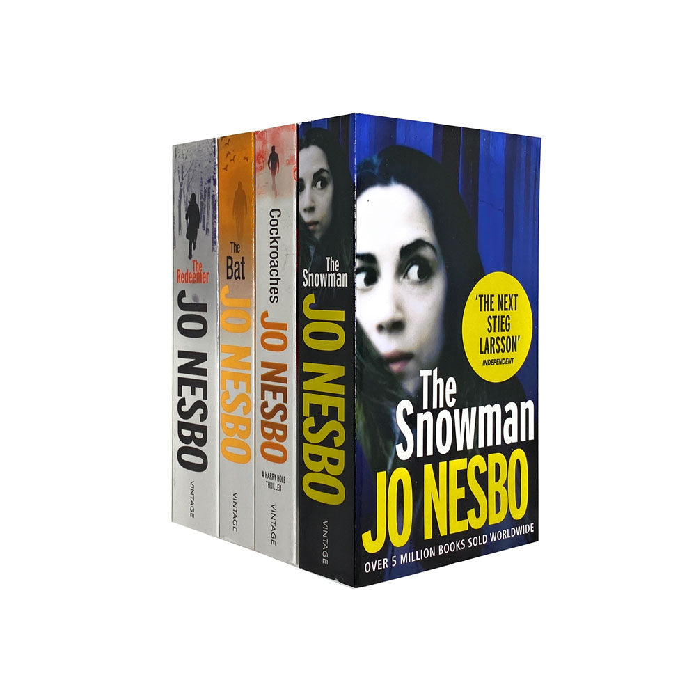 Jo Nesbo 4 Books Collection Set Harry Hole Thriller Collection Inc Snowman, Bat