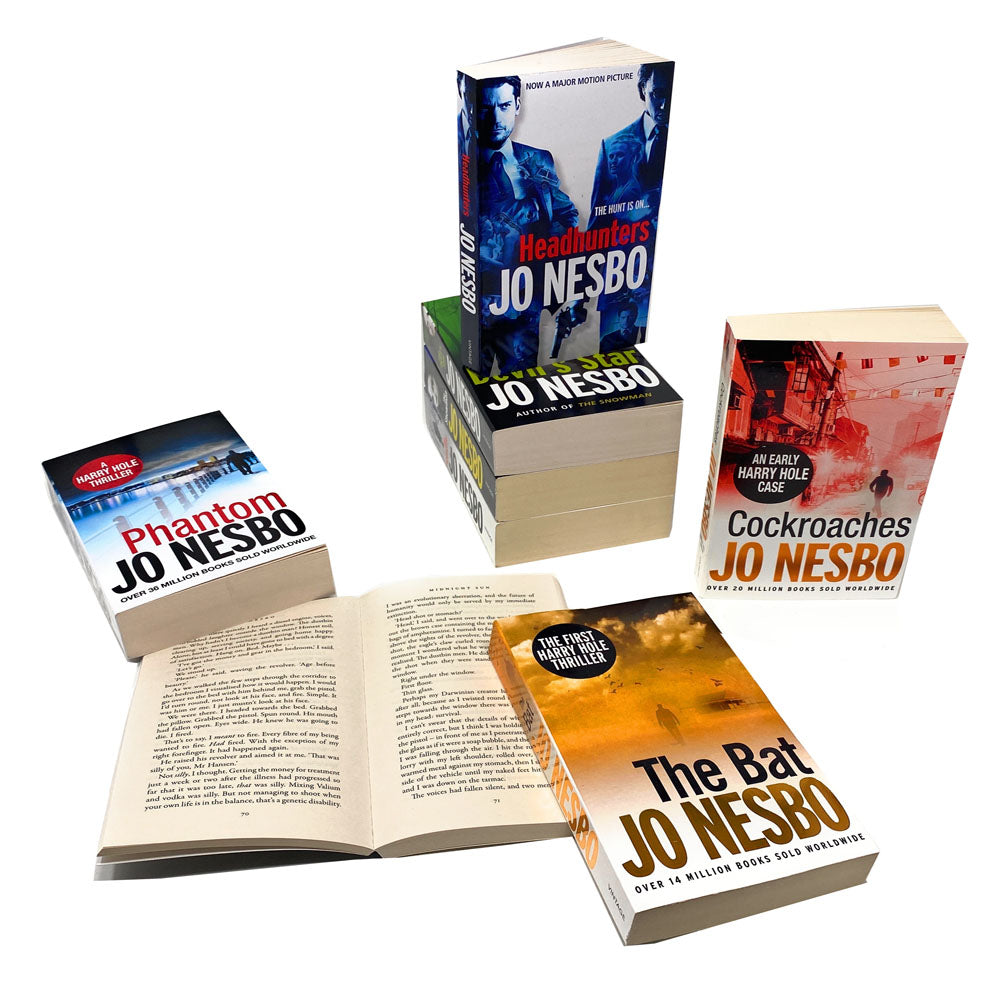 Jo Nesbo 8 Books Set Harry Hole Thriller Collection Inc Son, Phantom, The Bat