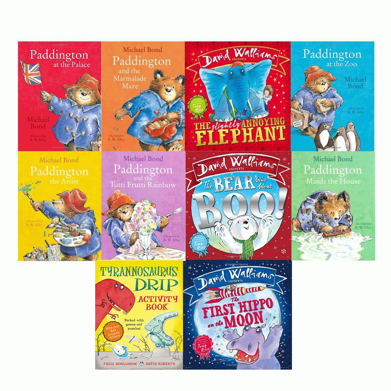 Julia Donaldson David Walliams Michael Bond 10 Books Collection Set Bedtime Stories