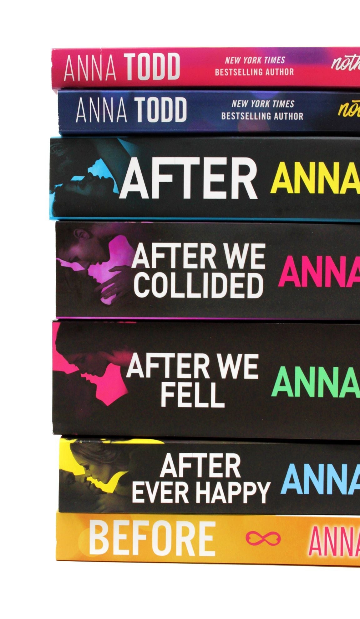 Anna Todd 7 Books Collection The After & The Landon Series (After, After Ever Happy, After We Collided, After We Fell, Before, Nothing More & Nothing Less)