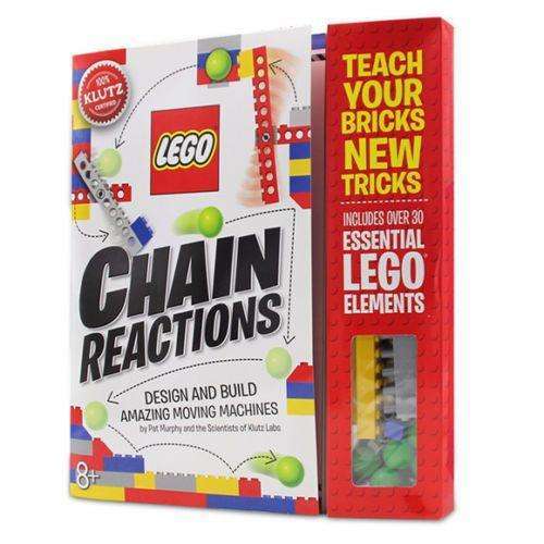 Explore the Lego Chain Reactions Activity Book by Klutz: Over 30 Essential Lego Elements for Creative Fun and Learning Building Interactive (7+ years)