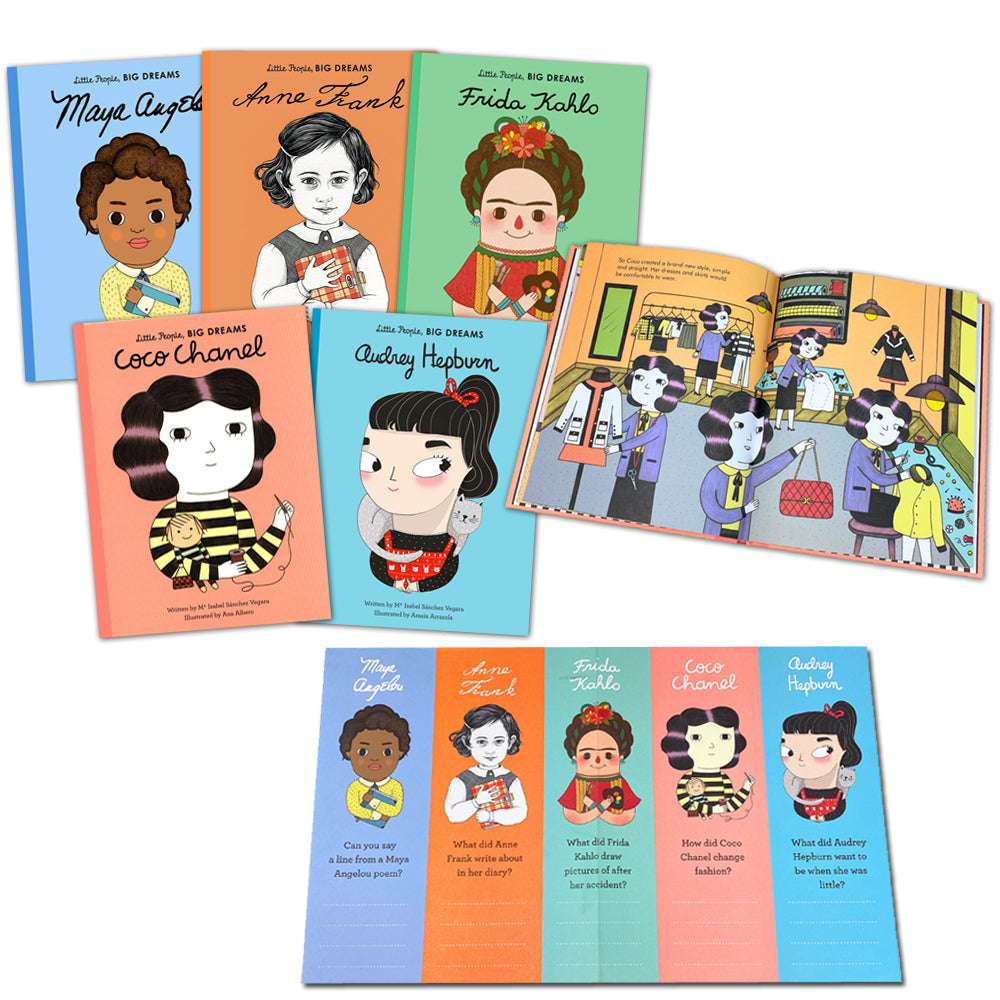 Little People, Big Dreams Inspiring Artists & Writers 5 Books Collection Box Set