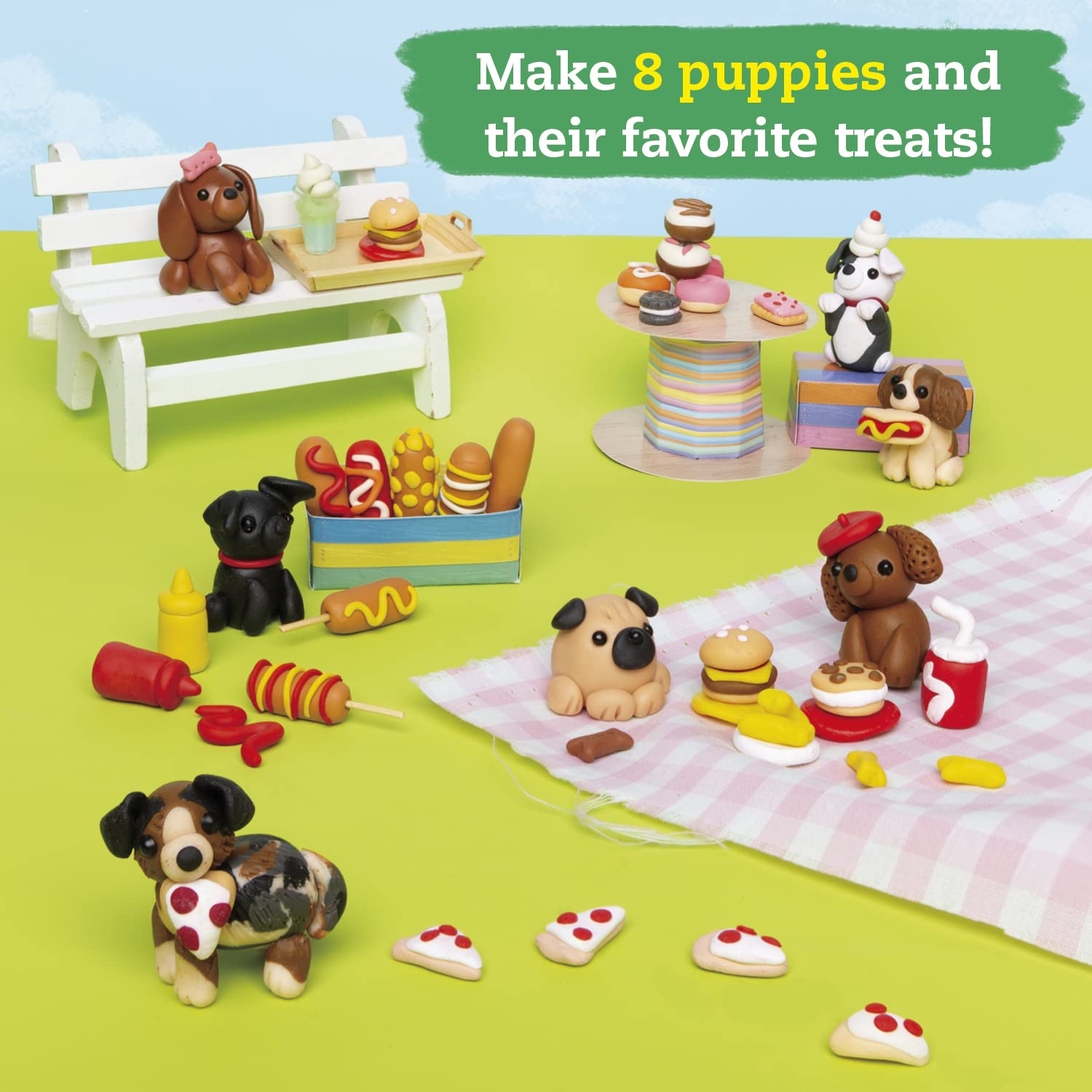 mini clay world puppy treat truck: a fun hardback craft book for 8+ years old kids By Klutz