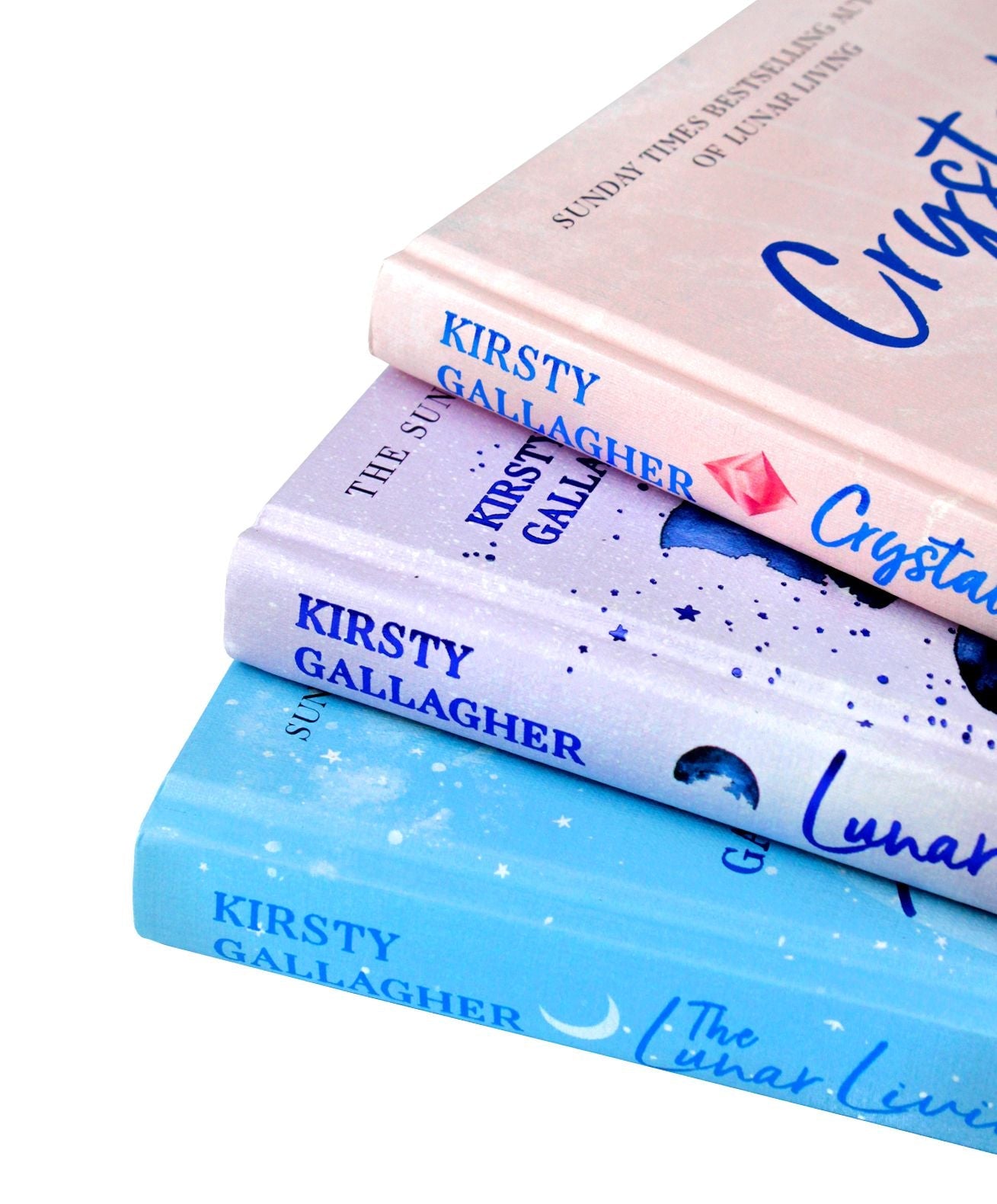 Kirsty Gallagher Collection 3 Books Set (Crystals for Self-Care, Lunar Living, The Lunar Living Journal)