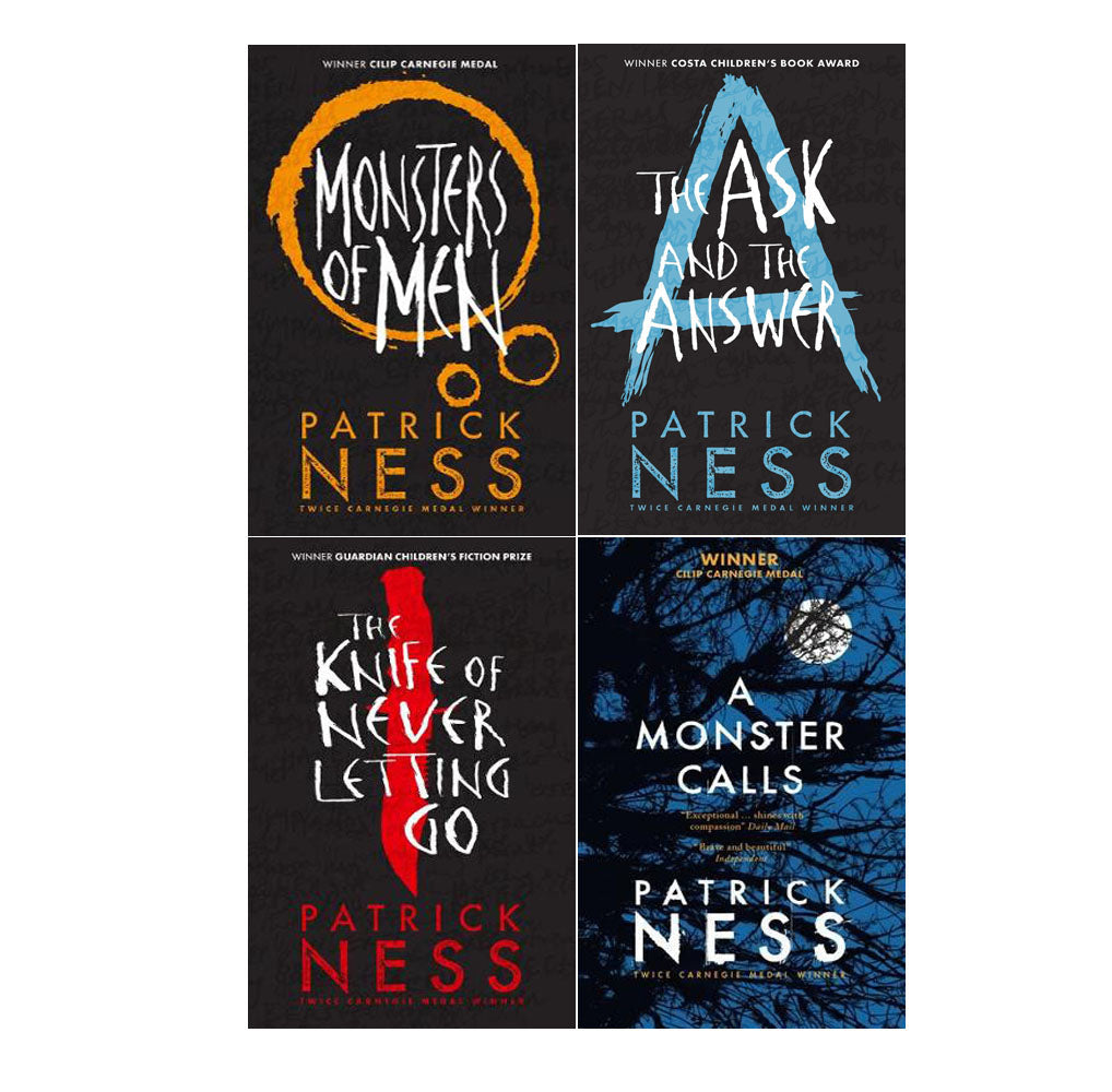 Patrick Ness Chaos Walking series 4 Books Set Collection, The Ask And The Answer