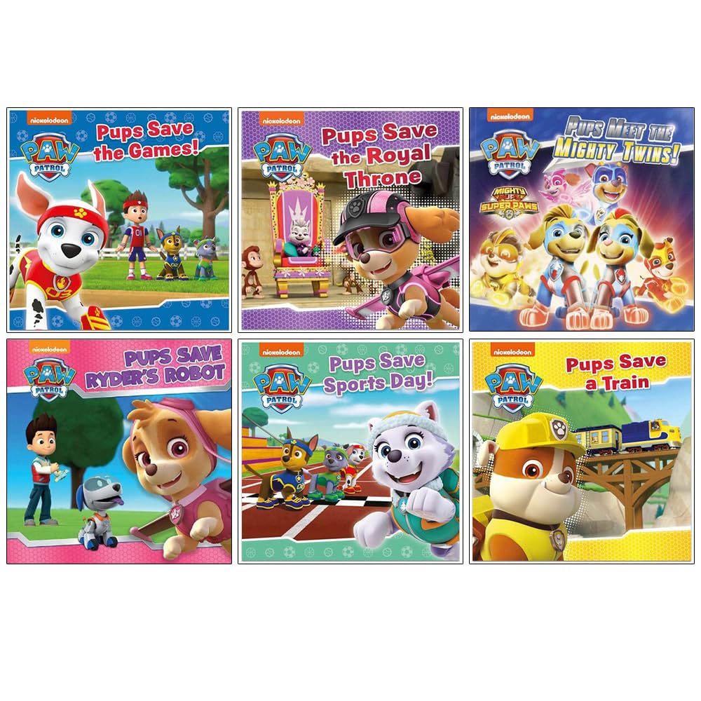 Nickelodeon Paw Patrol Adventure Series: 6-Book Collection of Exciting Kids' Stories with Pups, Fun, Action, Rescue, Teamwork, Friendship & Learning