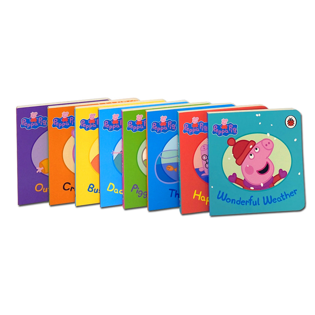 Peppa Pig Childrens Picture Flat 8 Board Books Collection Set