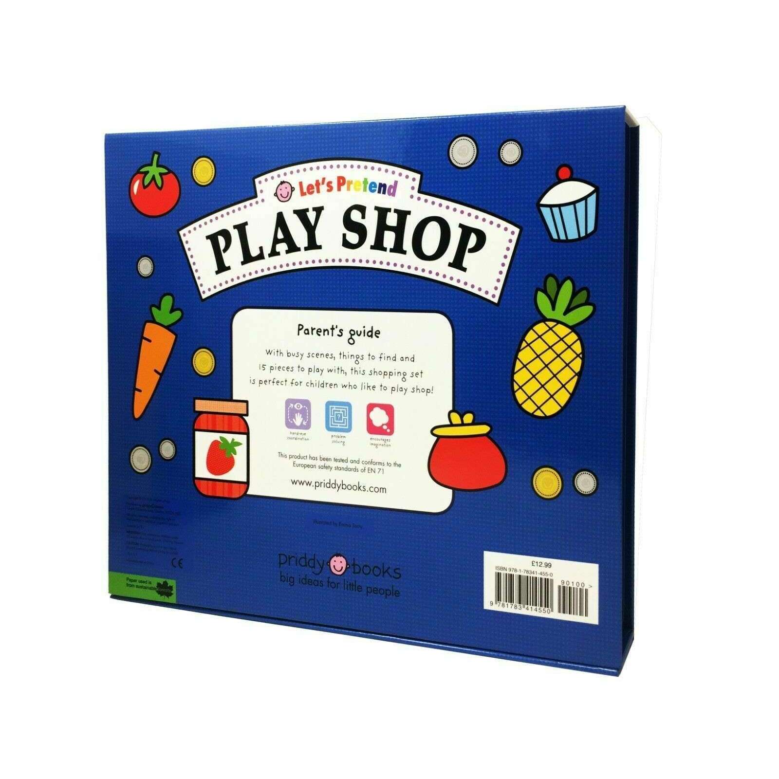 Play Shop (Let's Pretend) Sets By Roger Priddy Books Childrens Board Book Set