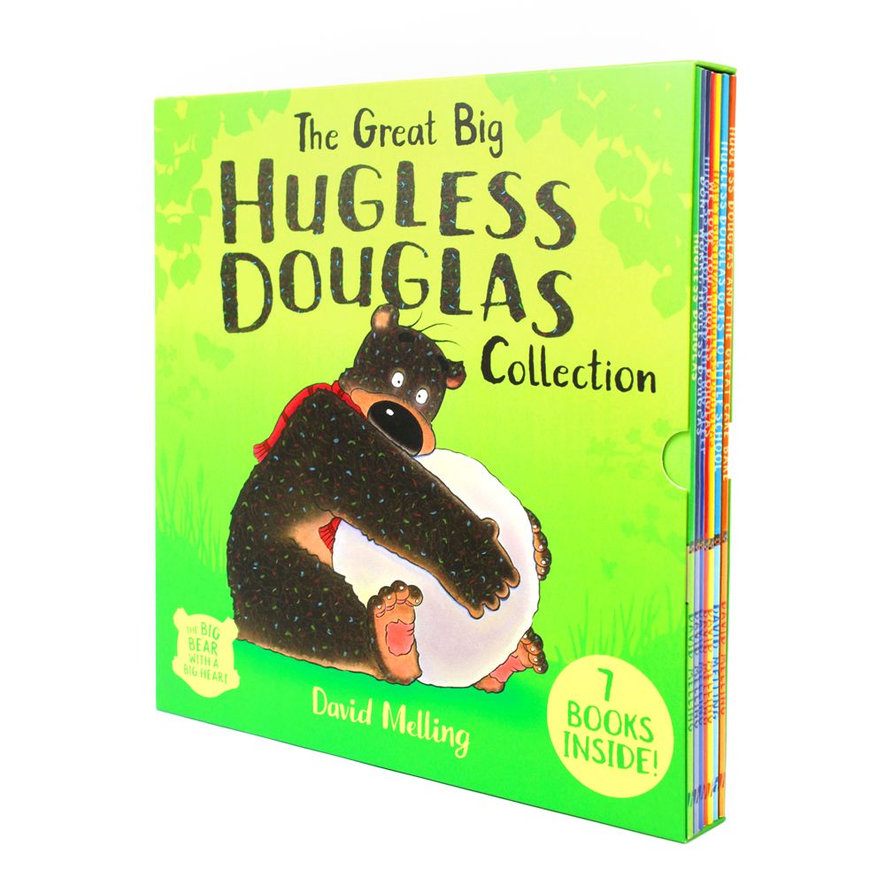 Photo of The Great Big Hugless Douglas Box Set by David Melling on a White Background