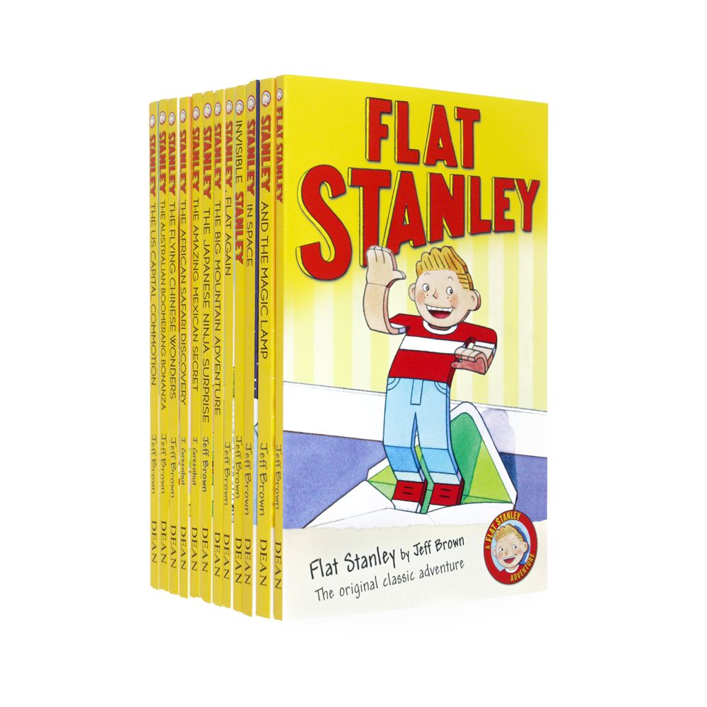 The Flat Stanley Adventure 12 Books Collection Box Set by Jeff Brown | Children's Adventure Stories, Fun Reading & Educational Books for Young Readers