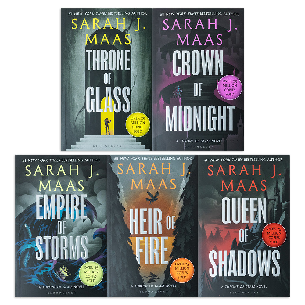 Throne Of Glass Series 5 Books Set Collection By Sarah J Maas Crown of Midnight