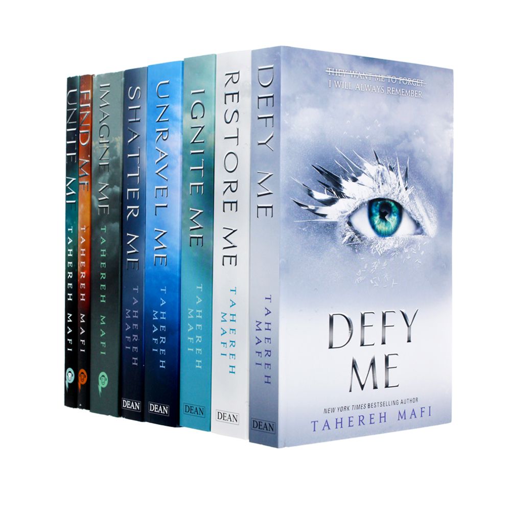 Shatter Me Series 8 Books Collection Set By Tahereh Mafi (Shatter Me, Restore Me, Ignite Me, Unravel Me ,Defy Me )